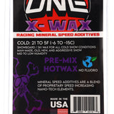 Oneball X-Wax Cold 21 - 5F 2025 - A white and blue wax with a red logo on top.