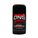 Oneball X-Wax Twist Up With Cork Pad 2025 - A black cylindrical container with a red and white logo that says "ONE" in large letters, featuring a circular design with a red background and a white border.