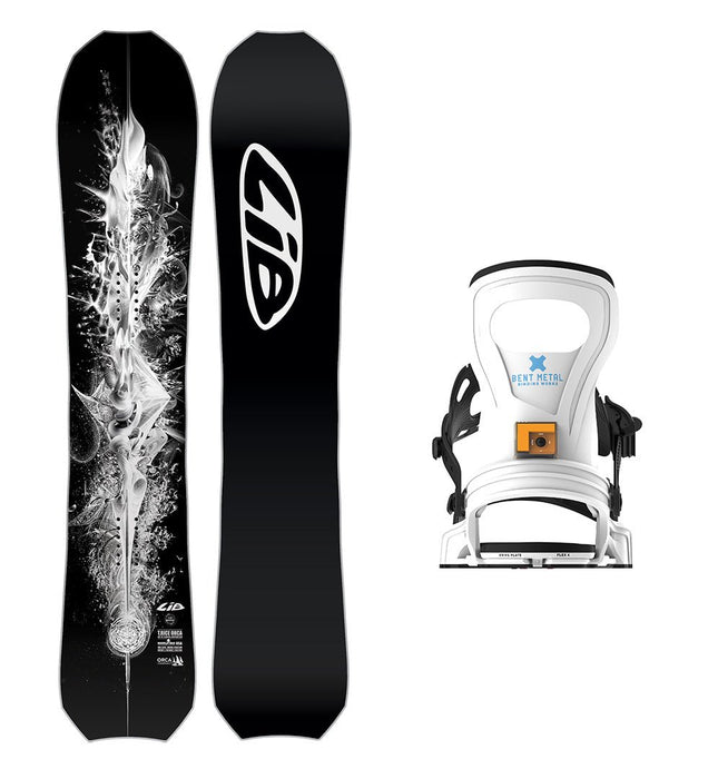 Lib Tech Orca Snowboard with Bent Metal Women's Beam Snowboard Binding 2025