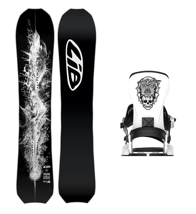 Lib Tech Orca Snowboard with Bent Metal Transfer Snowboard Binding 2025