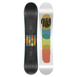 Nitro Phase Snowboard 2026 - A black snowboard with a colorful, abstract design on top.