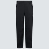 Treviso Pinnacle Pant 2022 - Black pants with a slight sheen, featuring two zippered pockets on each side and a small logo patch near the right thigh.