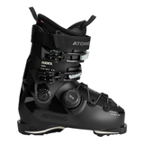 Atomic Women's Hawx Prime 85 BOA - Black ski boots with silver BOA dials and white lettering.