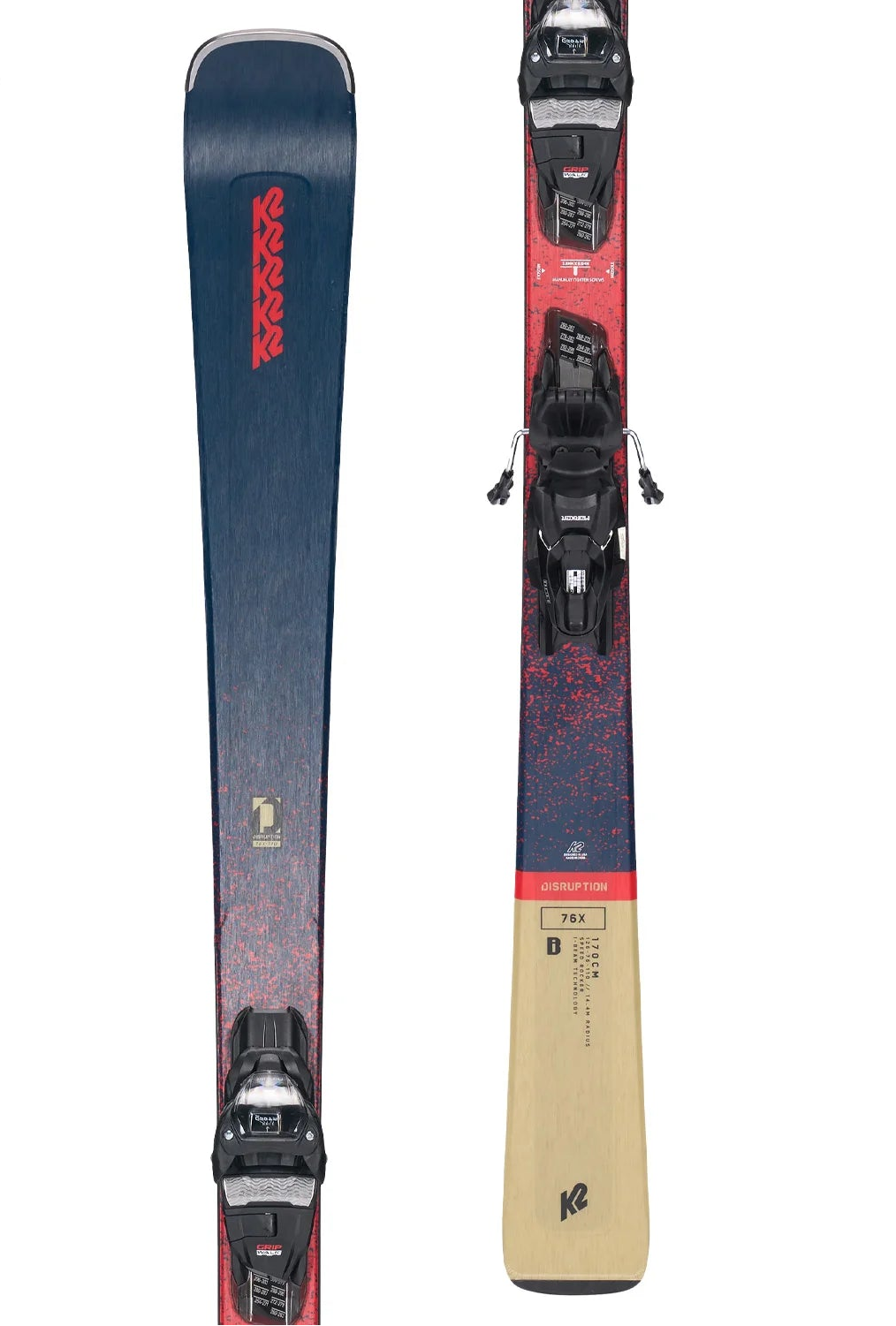 k2 disruption 76 skis with bindings - men's - 2022/2023 + M2 10 Quikclik 2025 evo will return unchanged for the new season K2 Disruption 76 X 2023-2024
