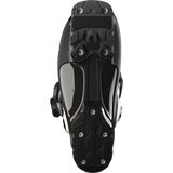 Salomon Women's S/Pro Supra 105 Dual BOA Ski Boots - Black ski boots with a textured pattern on the toe and heel areas, featuring silver metal hardware.