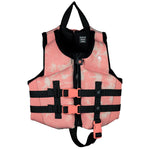 Radar Girls' CGA Life Vest 2024 - Pink life vest with black straps and buckles.