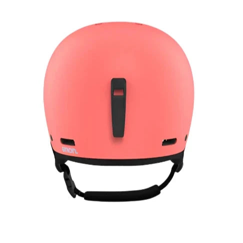 Anon Raider 3 Helmet 2025 - Matte black helmet with a red stripe on top and white logo on the side.