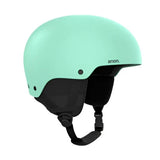 Anon Raider 3 Helmet 2025 - A mint green helmet with a matte finish and black chin strap.