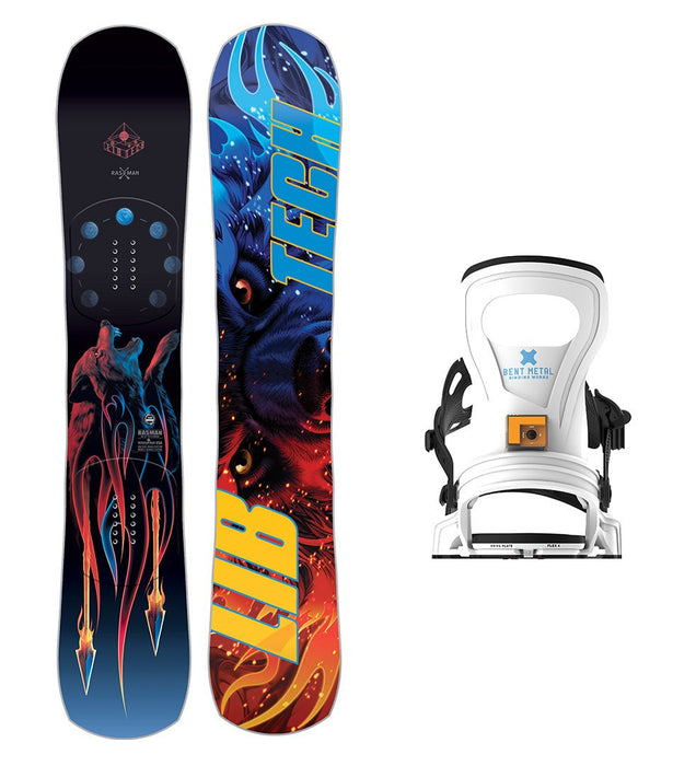 Lib Tech Rasman Snowboard with Bent Metal Women's Beam Snowboard Binding 2025