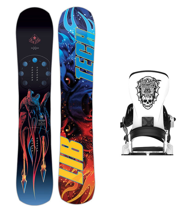 Lib Tech Rasman Snowboard with Bent Metal Transfer Snowboard Binding 2025