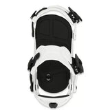 Ride A-4 Snowboard Binding 2025 - Black snowboard binding with silver screws and black straps.