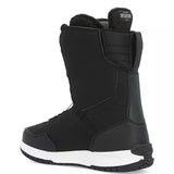 Ride Women's Hera Snowboard Boot 2024 - Black snowboard boot with a white sole and black laces.