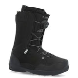 Ride Jackson Snowboard Boot 2025 - Black snowboard boot with white logo on side and black laces.