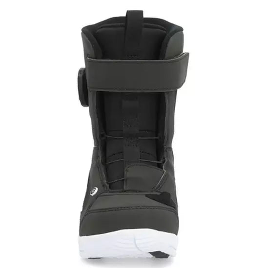 Ride Junior's Norris Snowboard Boot 2025 - Black snowboard boot with a white logo on the side.