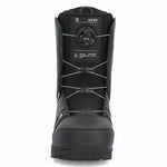 Ride Rook Snowboard Boot 2025 - Black snowboard boot with white laces and a black BOA dial on top.