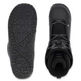 Ride Rook Snowboard Boot 2025 - Black snowboard boot with a textured rubber sole and white laces.