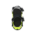 Ride A-4 Snowboard Binding 2025 - Black snowboard binding with silver screws and black straps.