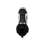 Ride Anthem Snowboard Boot 2025 - A black snowboard boot with white accents and a black strap across the top.