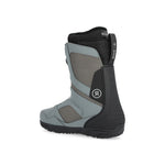 Ride Anthem Snowboard Boot 2025 - A black snowboard boot with a white logo on the side and a strap that goes across the top of the foot.