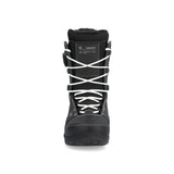 Ride Women's Context Snowboard Boot 2025 - Black snowboard boot with white laces and stitching.