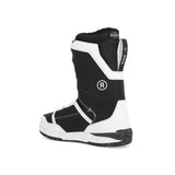 Ride Deadbolt Zonal Snowboard Boot 2025 - Black snowboard boot with white accents and a black strap on top.