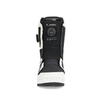 Ride Deadbolt Zonal Snowboard Boot 2025 - Black snowboard boot with white accents and a black BOA dial on the side.