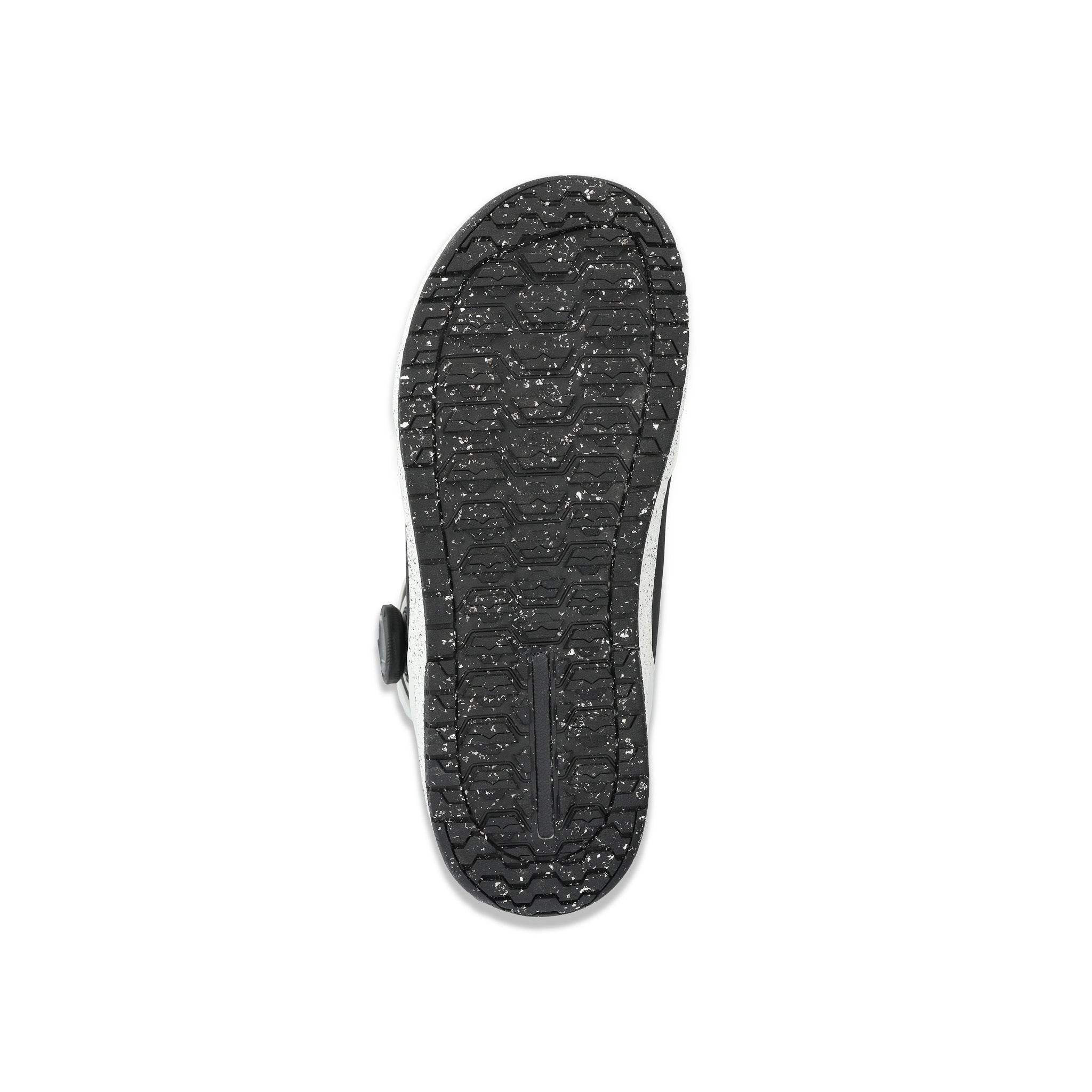 Ride Deadbolt Zonal Snowboard Boot 2025 - A black snowboard boot with a white logo on the side and a strap across the top.