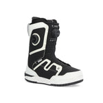 Ride Deadbolt Zonal Snowboard Boot 2025 - Black snowboard boot with white accents and a black strap on the side.