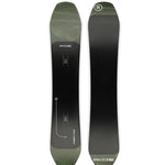 Ride Deep Fake Snowboard 2025 - A black snowboard with a white logo and white lettering on the top of the board.