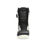 Ride Women's Hera Snowboard Boot 2025 - Black snowboard boot with a black strap and white accents on the side.