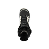 Ride Women's Hera Snowboard Boot 2025 - Black snowboard boot with white accents and a black strap on top.