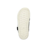 Ride Women's Hera Snowboard Boot 2025 - A black snowboard boot with a white sole and heel strap, viewed from the bottom.