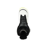 Ride Women's Hera Snowboard Boot 2025 - A black snowboard boot with a white logo on the side and a yellow strap at the top.