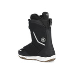 Ride Women's Hera Pro Snowboard Boot 2025 - Black snowboard boot with white accents and a white logo on the side.