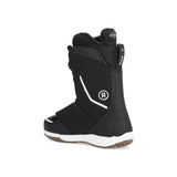 Ride Women's Hera Pro Snowboard Boot 2025 - Black snowboard boot with white accents and a white logo on the side.