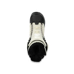 Ride Women's Hera Pro Snowboard Boot 2025 - A black and white snowboard boot with a textured, rubber toe cap and laces.