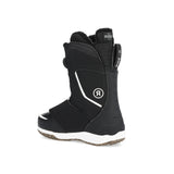 Ride Women's Hera Pro Snowboard Boot 2025 - Black snowboard boot with white accents and a white logo on the side.