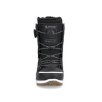 Ride Women's Hera Pro Snowboard Boot 2025 - Black snowboard boot with white accents and a black strap on the side.