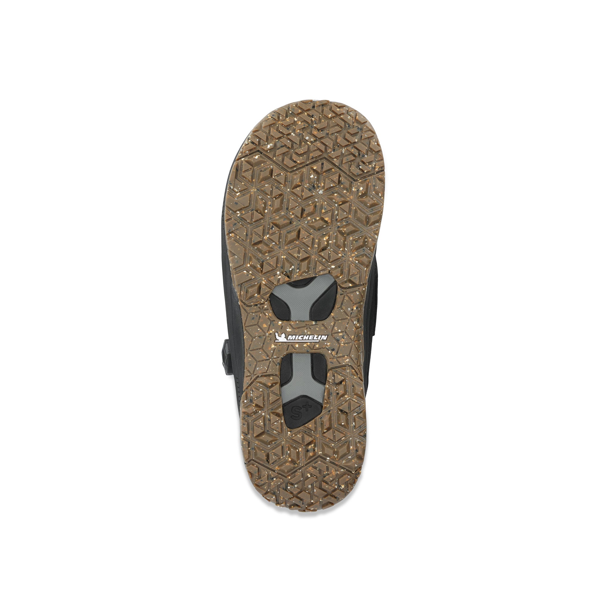 Ride Insano Snowboard Boot 2025 - Black snowboard boots with a textured, rubber sole and silver buckles.