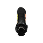 Ride Women's Karmyn Zonal Snowboard Boot 2025 - Black snowboard boot with yellow and orange accents on a white background.