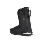 Ride Lasso Snowboard Boot 2025 - Black snowboard boots with white logo on side and black laces.