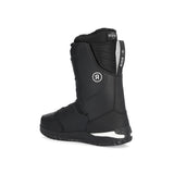 Ride Lasso Snowboard Boot 2025 - Black snowboard boots with white logo on side and black laces.