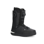 Ride Lasso Snowboard Boot 2025 - Black snowboard boots with a white logo on the side and black laces.