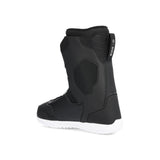 Ride Junior's Lasso Snowboard Boot 2025 - Black snowboard boot with a textured pattern on the toe and heel areas.