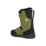 Ride Lasso Snowboard Boot 2025 - A green snowboard boot with a black sole and laces, featuring a white logo on the side.