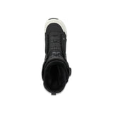 Ride Lasso Pro Snowboard Boot 2025 - Black snowboard boot with white accents and a black strap on top.