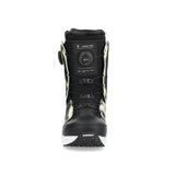 Ride Lasso Pro Snowboard Boot 2025 - Black snowboard boot with a black strap and white accents on the tongue.