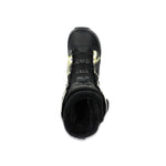 Ride Lasso Pro Snowboard Boot 2025 - Black snowboard boots with a white logo on the side and silver buckles.