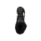 Ride Lasso Pro Snowboard Boot 2025 - Black snowboard boots with a white logo on the side and silver buckles.