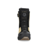 Ride Lasso Pro Snowboard Boot 2025 - Black snowboard boots with a textured rubber toe cap and silver buckles.